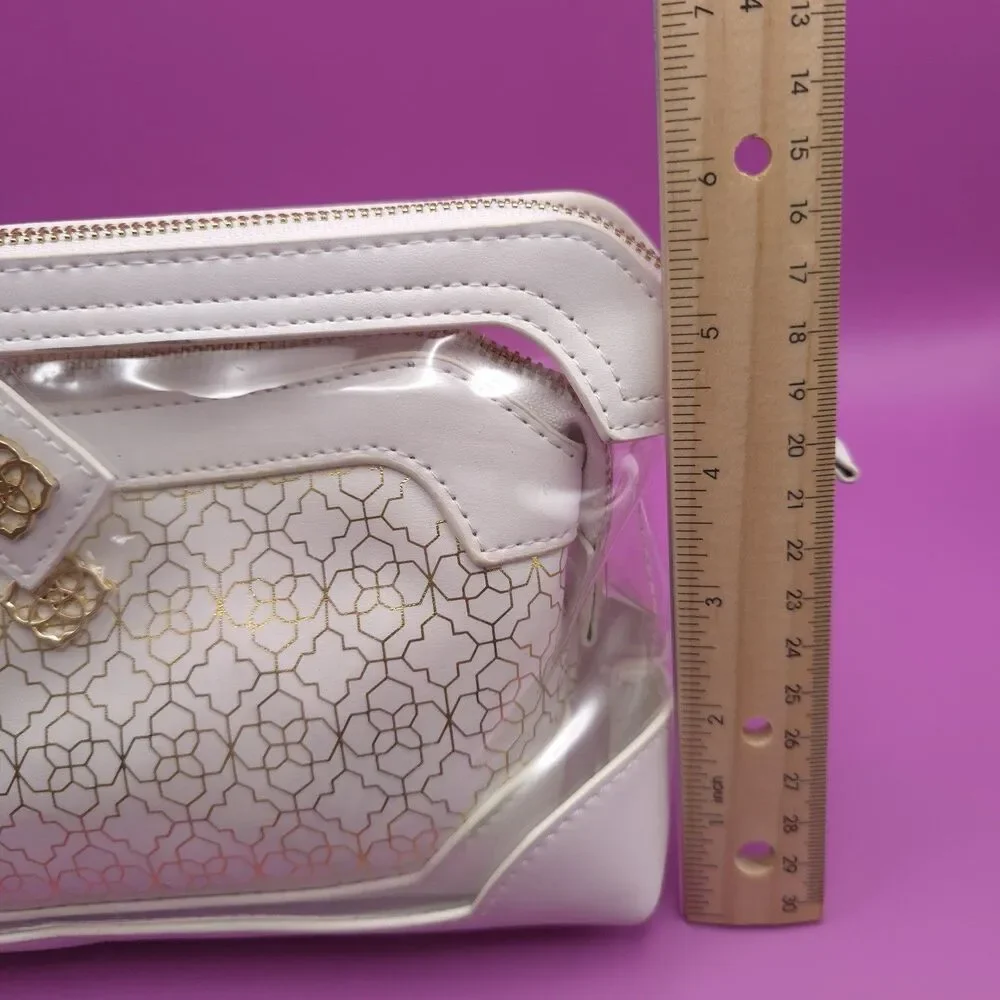 KENDRA SCOTT New Duo Cosmetic Pouch Bags 2pc Set‎ Cosmetic Makeup Zip Case